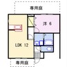 ハイツ大黒 1LDKの間取り