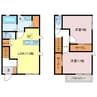 若宮テラスハウス 2LDKの間取り