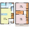 シャルレックス　A棟 2LDKの間取り