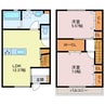 シャルレックス　A棟 2LDKの間取り