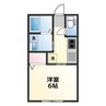 エスポワール姫路 1Kの間取り