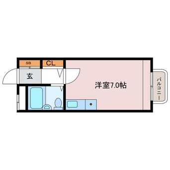 間取図 カルム白鷺