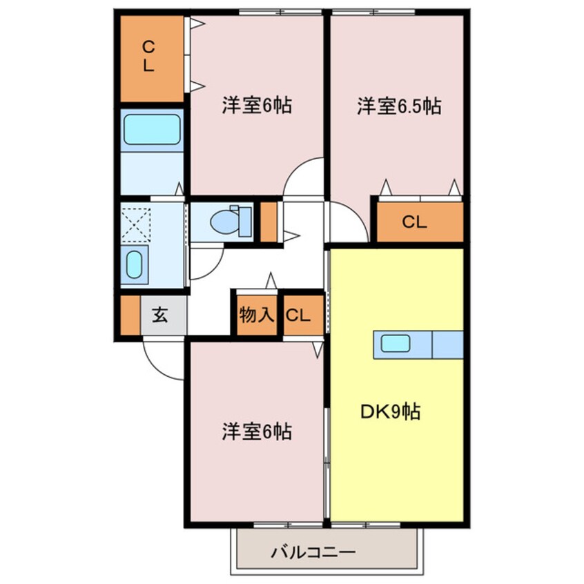 間取図 エクレールC