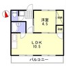 サバイブ 1LDKの間取り