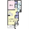 ソレイユ　Ⅰ番館 1LDKの間取り