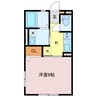サワーメゾン五軒邸 1Kの間取り