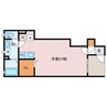 ル・シエール姫路 1Rの間取り