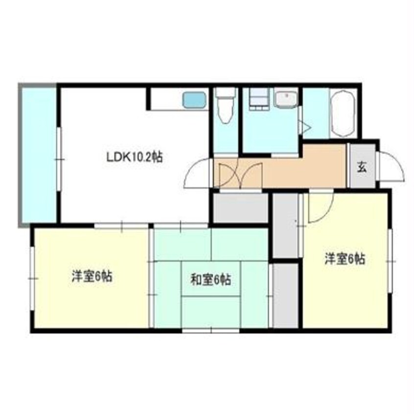 間取図 ブエナビスタ高砂