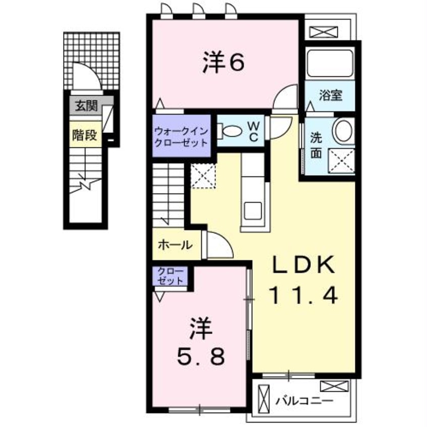 間取図 アルモニー・ガーデンⅡ