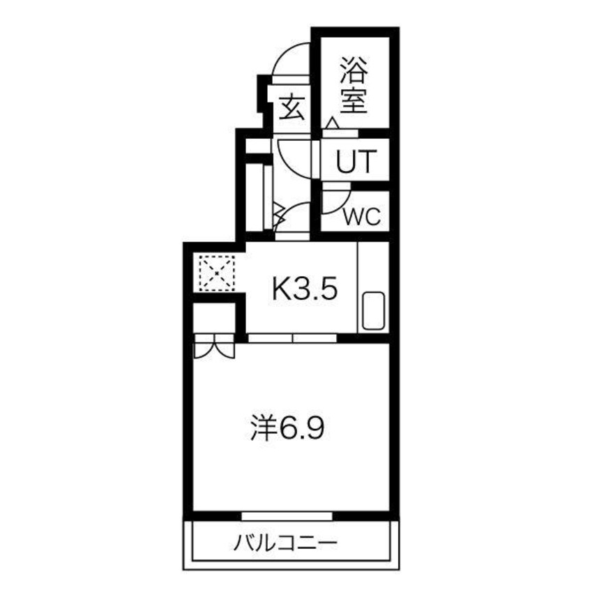 間取図 カプラン飾磨Ⅳ