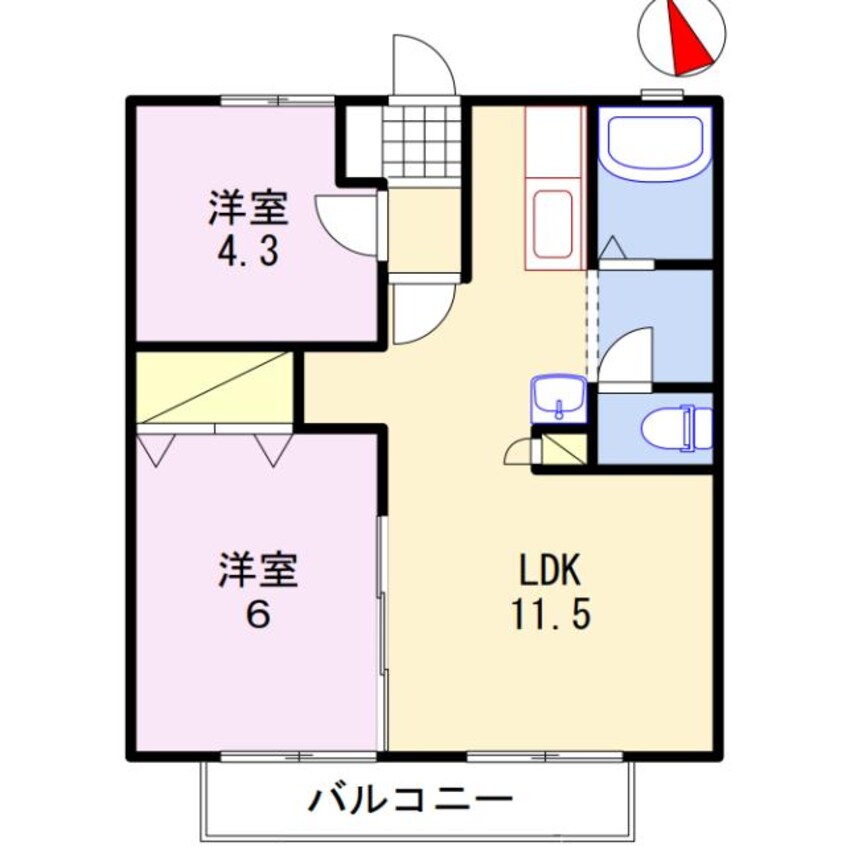 間取図 スカイハイツ