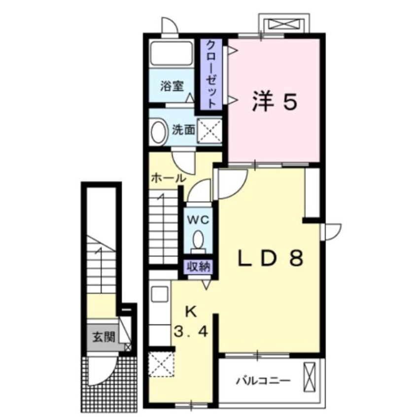 間取図 ブリッサガーデンＡ