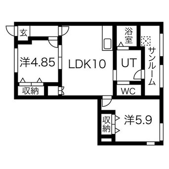 間取図 ポルトボヌール・GS