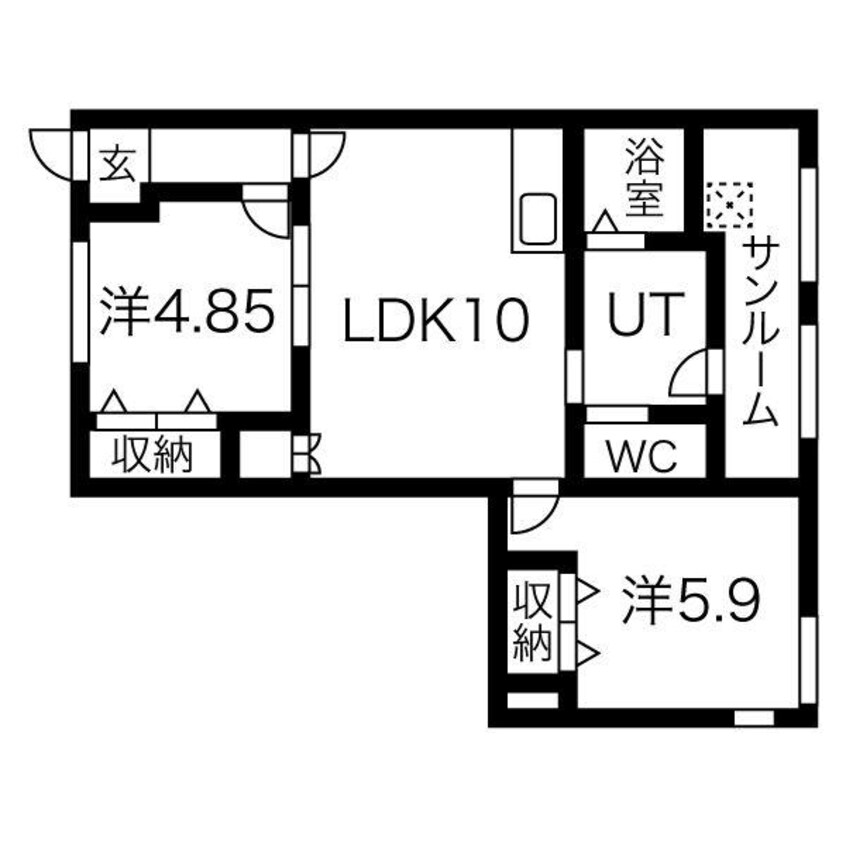 間取図 ポルトボヌール・GS
