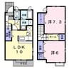 ラ・ペッシェＳ 2LDKの間取り