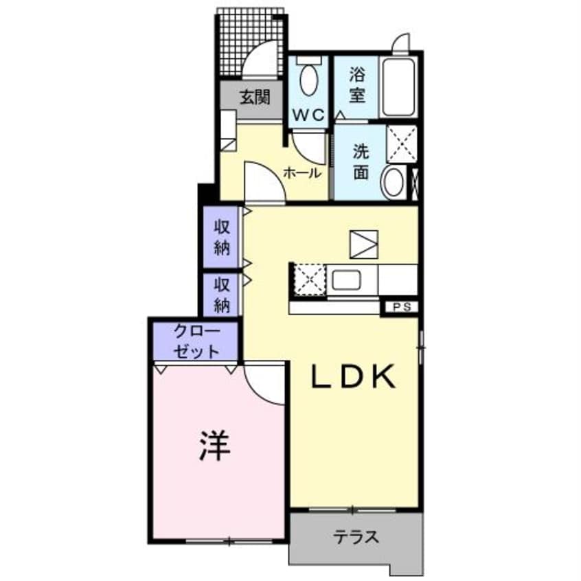 間取図 アン・ソレイエ・ジャルダン