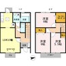 オークスコート西新在家B棟 3LDKの間取り