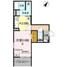 RIPOSO東加古川Ⅰ 1Kの間取り