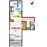 RIPOSO東加古川Ⅰ 1Kの間取り