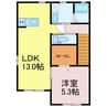 メルベーユ蓼野（東棟） 1LDKの間取り