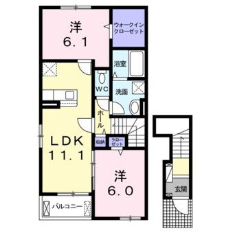 間取図 メルフローレンスⅡ