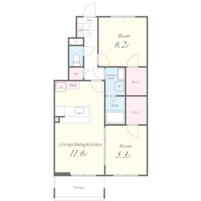 間取図 チェリーカーサ1番館