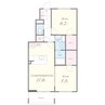 チェリーカーサ1番館 2LDKの間取り