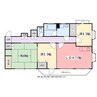 土山第三ビル 3LDKの間取り