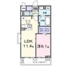 ロト　フィオーレ 1LDKの間取り