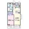 アルファポレールⅡ 1LDKの間取り