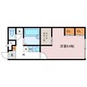 フレンドリーA 1Kの間取り