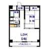 ファーストイン手柄 1LDKの間取り