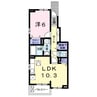 カサブランカＣ 1LDKの間取り