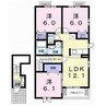 ハイツ　グレース 3LDKの間取り