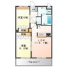 ブラウンシャトー 2LDKの間取り