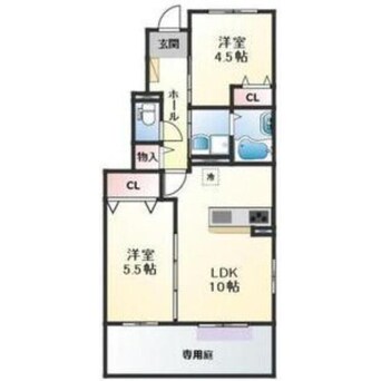 間取図 ポルテ　ボヌール