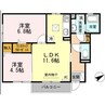 ラ・プランタン 2LDKの間取り