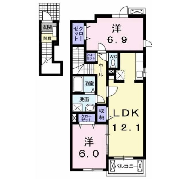 間取り図 プレムローゾ
