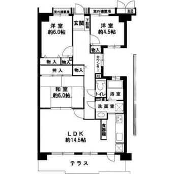 間取図 ハイツ東加古川