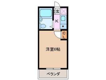間取図 三岐鉄道北勢線/馬道駅 徒歩19分 2階 築27年
