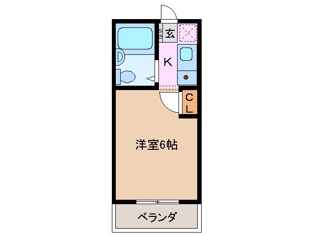 間取り図 三岐鉄道北勢線/馬道駅 徒歩19分 2階 築28年