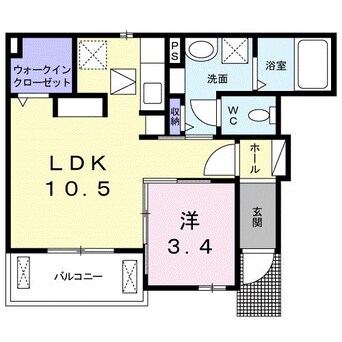 間取図 近鉄名古屋線/桑名駅 徒歩35分 1階 築5年