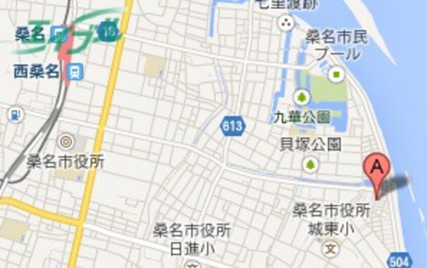 地図 関西本線（東海）/桑名駅 徒歩23分 1階 築33年