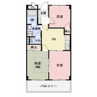 間取図 近鉄名古屋線/近鉄長島駅 徒歩7分 2階 築26年