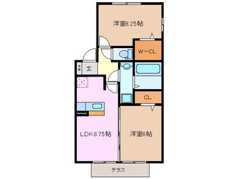 間取図 関西本線（東海）/長島駅 徒歩10分 1階 築13年