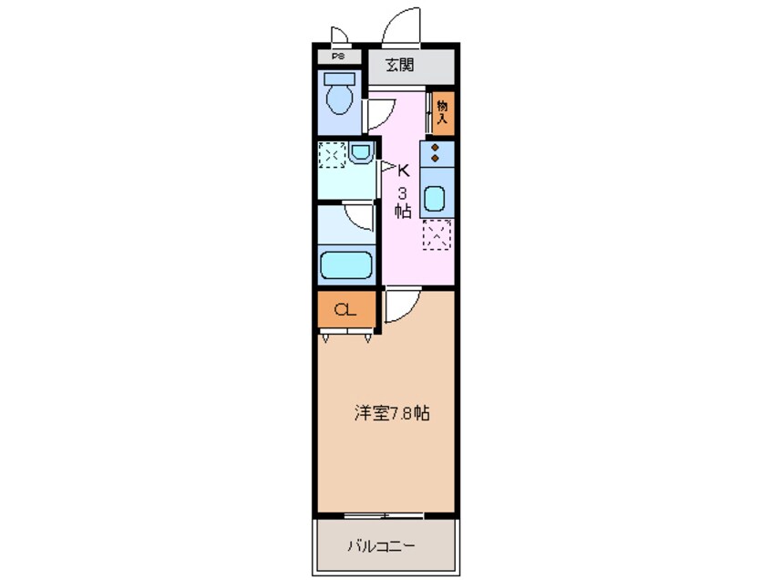 間取図 近鉄名古屋線/桑名駅 徒歩13分 2階 築15年