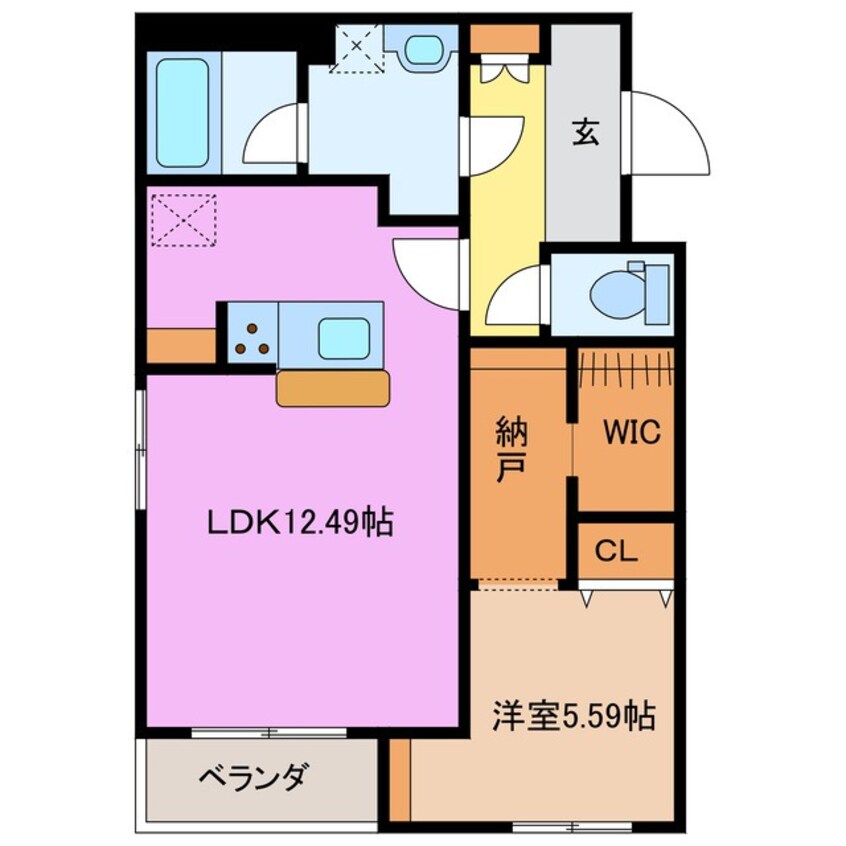 間取図 近鉄名古屋線/益生駅 徒歩22分 1階 築1年