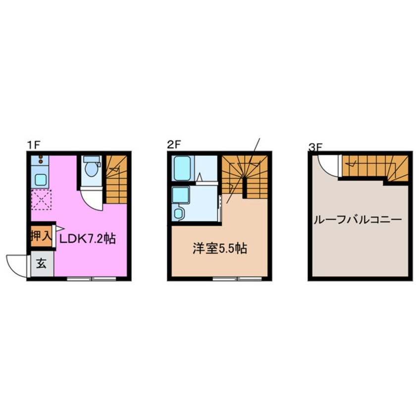 間取図 関西本線（東海）/桑名駅 徒歩9分 1階 築2年