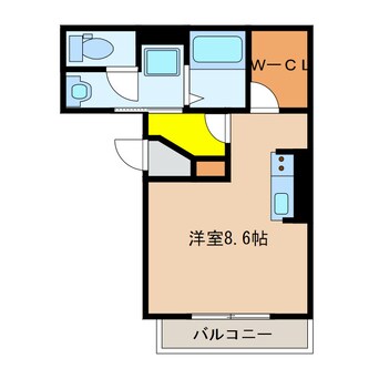 間取図 近鉄名古屋線/桑名駅 徒歩10分 1階 築4年