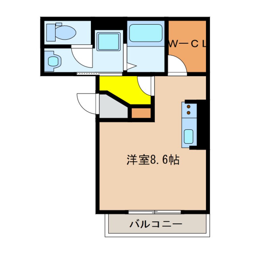 間取図 近鉄名古屋線/桑名駅 徒歩10分 1階 築4年